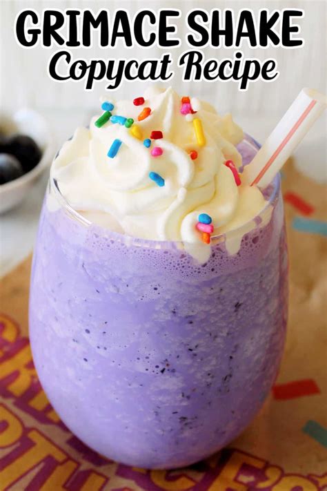 what's grimace shake recipe